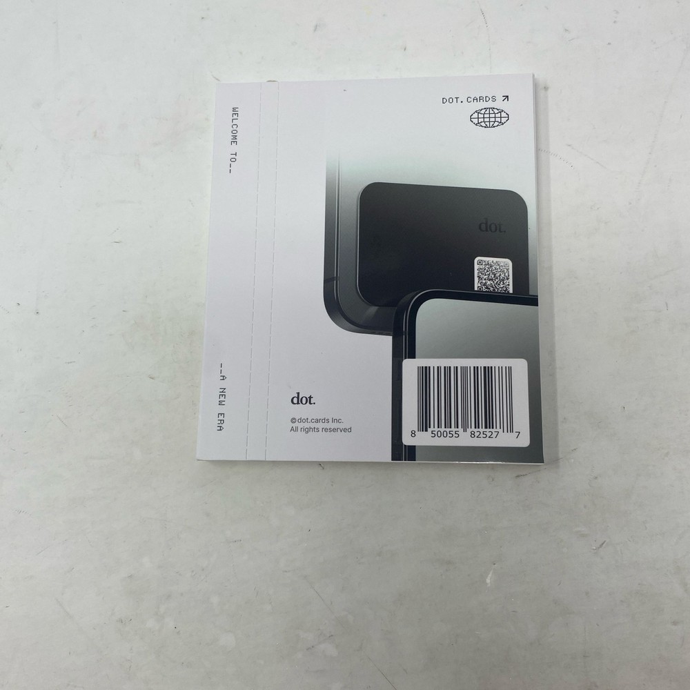 dot. Card Digital Business Card NFC Tap - Black (iPhone/Android)