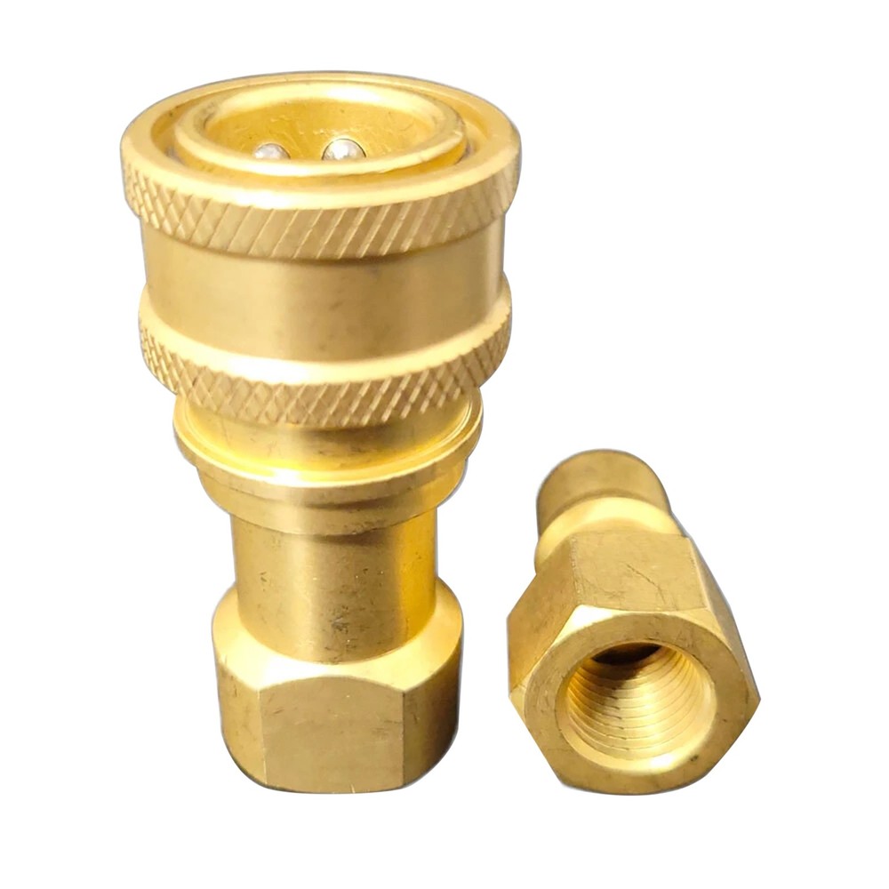 Easy Install 1Pack 1/4" Quick Disconnect Coupler Valve for Surface Cleaner