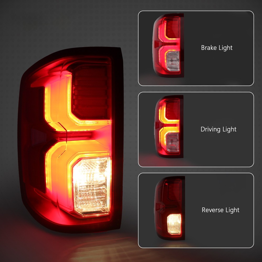 For 2016-2018 Chevy Silverado 1500 High Country/ LTZ LED Tail Light Left+Right