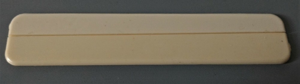 2 X CLASSICAL GUITAR BRIDGE SADDLES, PLASTIC, NEW, FREE POSTAGE