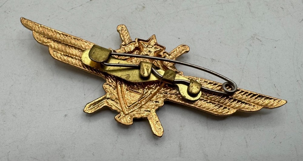 Vintage Soviet Union Air Force Pilot Wings Clasp Qualification Badge 2nd Class
