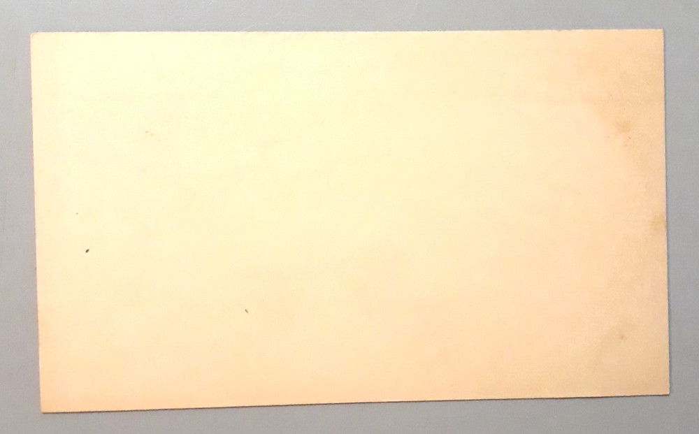 US Postal Card 1 cent Jefferson Blank Card