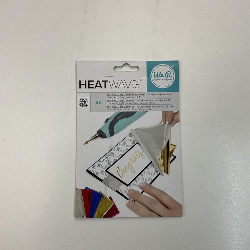 We R Memory Keepers Heatwave Foil Sheets 4”x6” 30pc Multicolor - 3 PACK