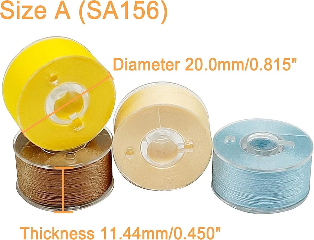 25pcs Assorted Colors Prewound Bobbin Thread Set