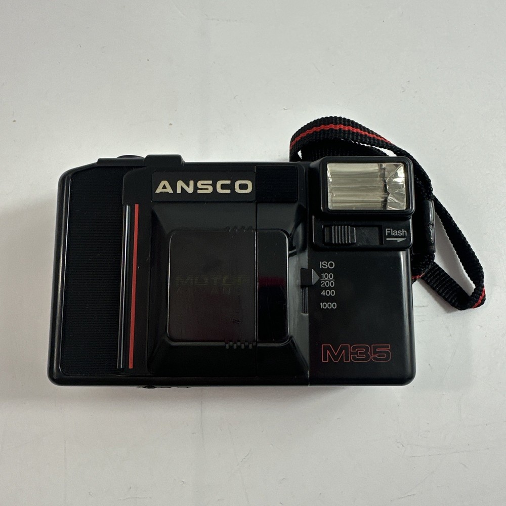 Ansco Vintage M35 Camera Motor Advanced with Case Tested