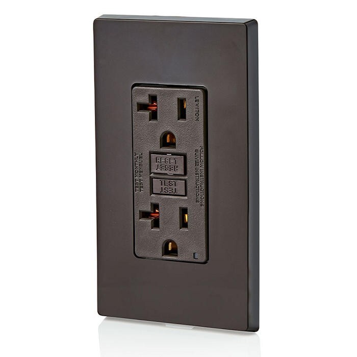 Leviton 6899-0, Receptacle 20A 125VAC, Brown