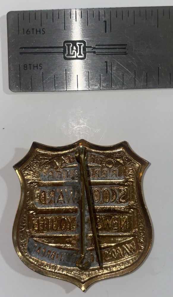 Vintage Wards Soft Bun Bread Badge Pin
