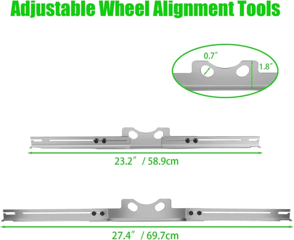 2PCS Wheel Alignment Tool Heavy Duty Toe Alignment Tool Plates Front End Alig...