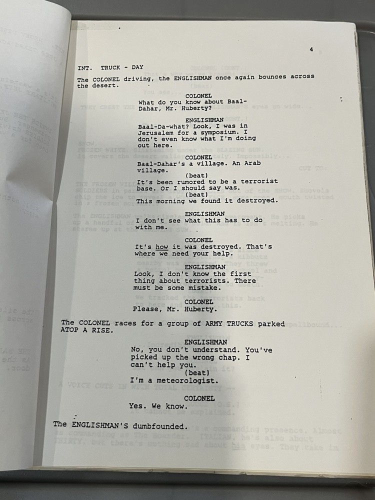 "The Seventh Sign" 1988 CLIFFORD & ELLEN GREEN First Draft Screenplay Script