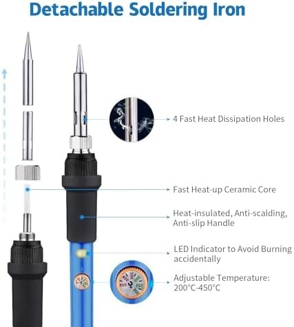 60W Adjustable Temperature Soldering Iron