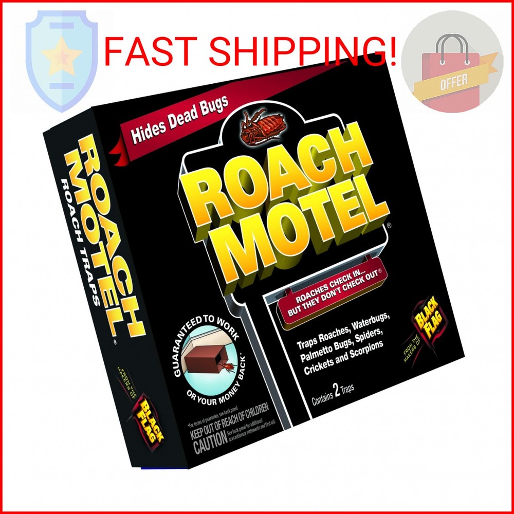Black Flag Roach Motel Traps, 2-Count, 1-Pack