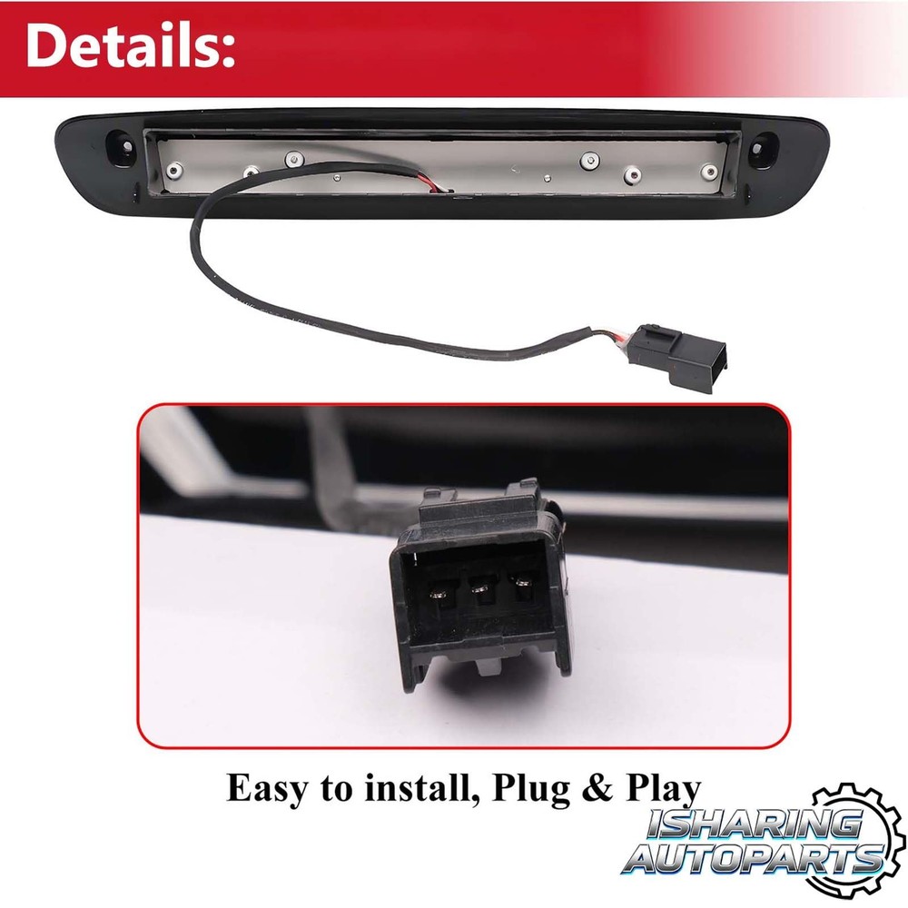 LED Third 3rd Brake Cargo Light for Black Housing