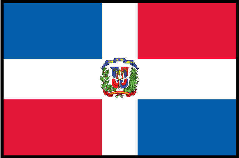 "Dominican Republic Flag" 3 ft x 5 ft Polyester Flag