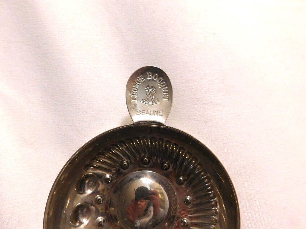 LEONCE BOCQUET BEAUNE SILVERPLATE WINE TASTING CUP VINTAGE