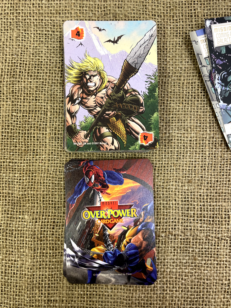 1997 MARVEL MONUMENTAL OVER POWER CARD GAME STARTER DECK CCG RPG