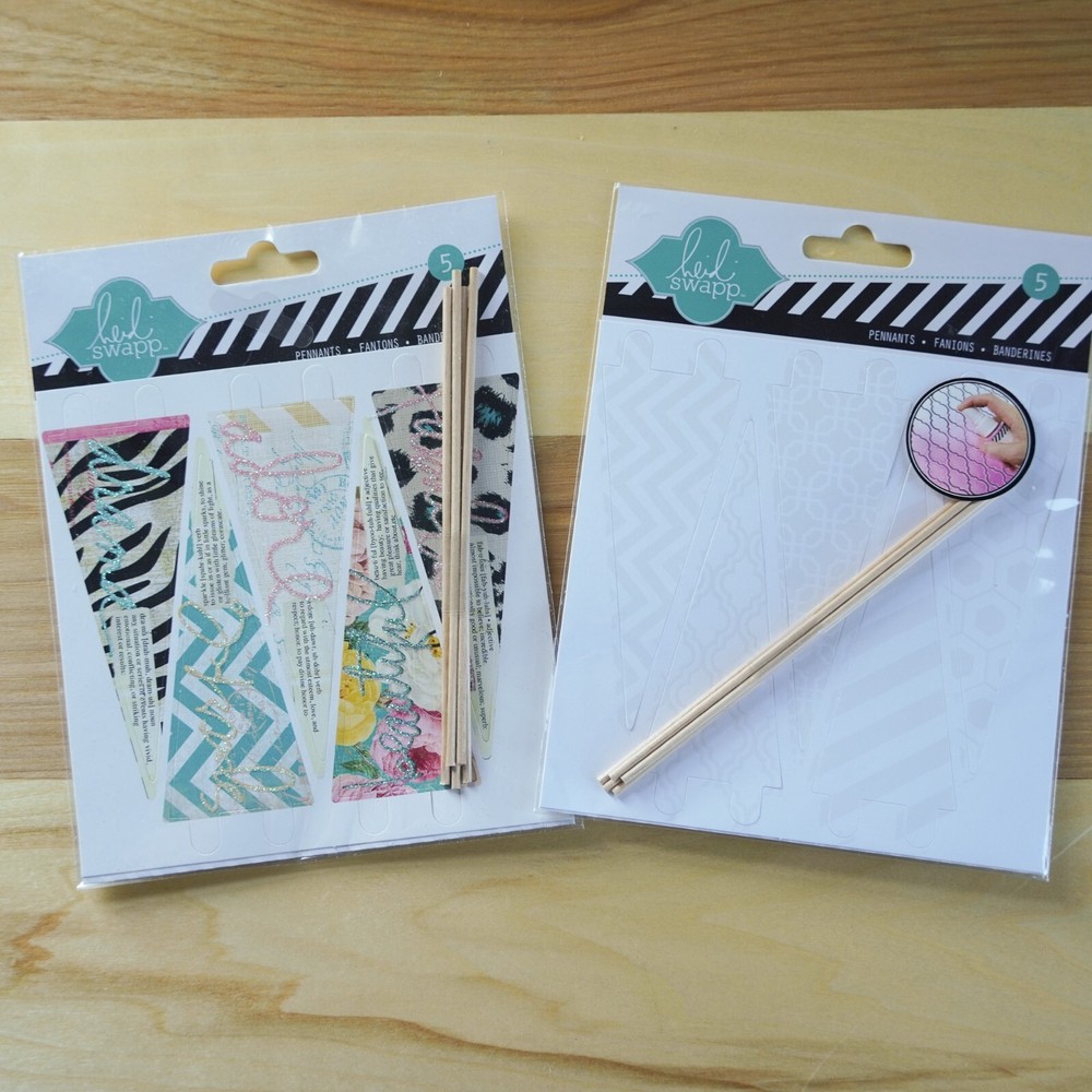 Heidi Swapp Paper Pennants 2 Pk