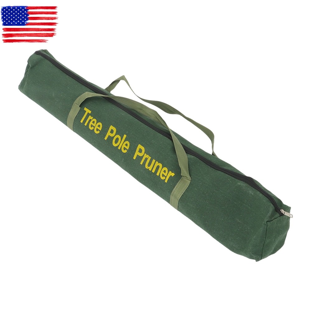 Tree Trimmer Pole Saw 30 Foot Green 9-Segment Extendable Design Easy Storage