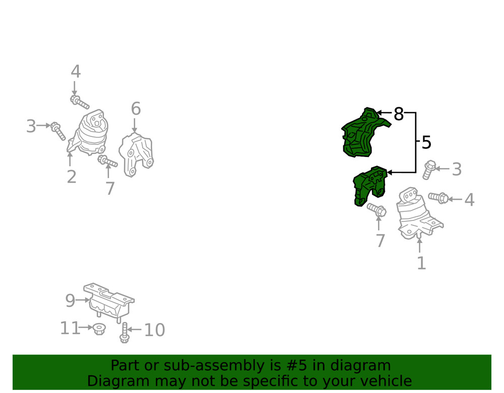 Genuine GM Mount Bracket 86808126