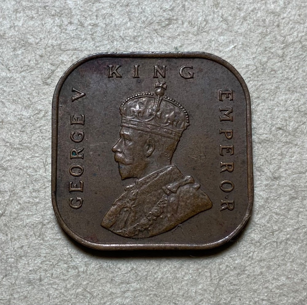 1932 Straits Settlements 1/2 cent - High grade