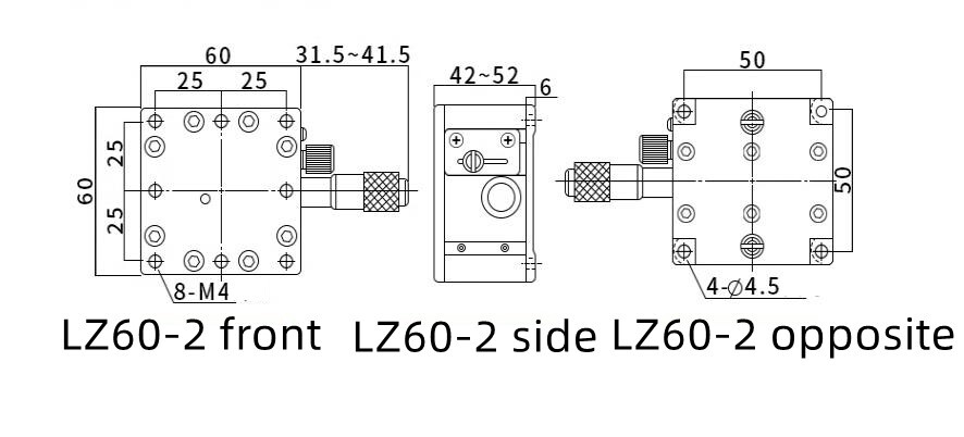 CNC Double guide rail Z-axis lifting platform LZ60-2 Guide rail lifting platform