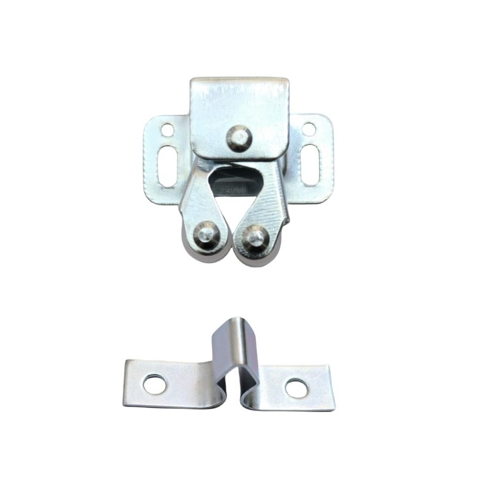 10 Pack Double Roller Catch Cabinet Door Ball Latch Hardware
