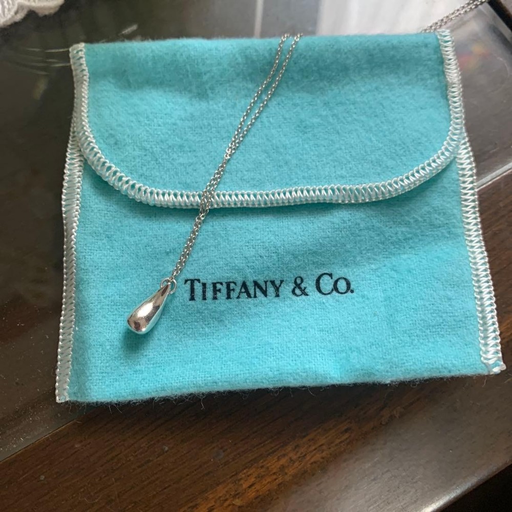 Tiffany & Co. Silver Drop Necklace
