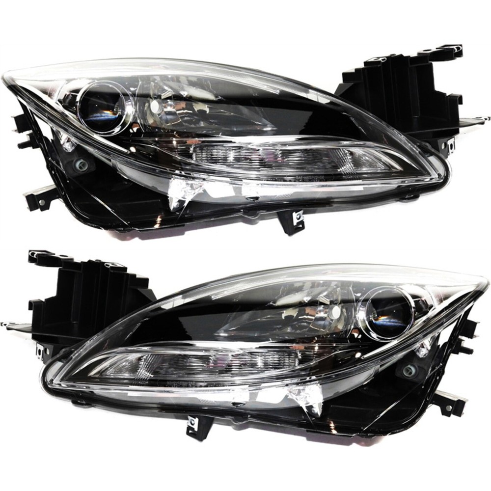 Headlight Assembly Set For 2011 2012 2013 Mazda 6 Left and Right Composite CAPA