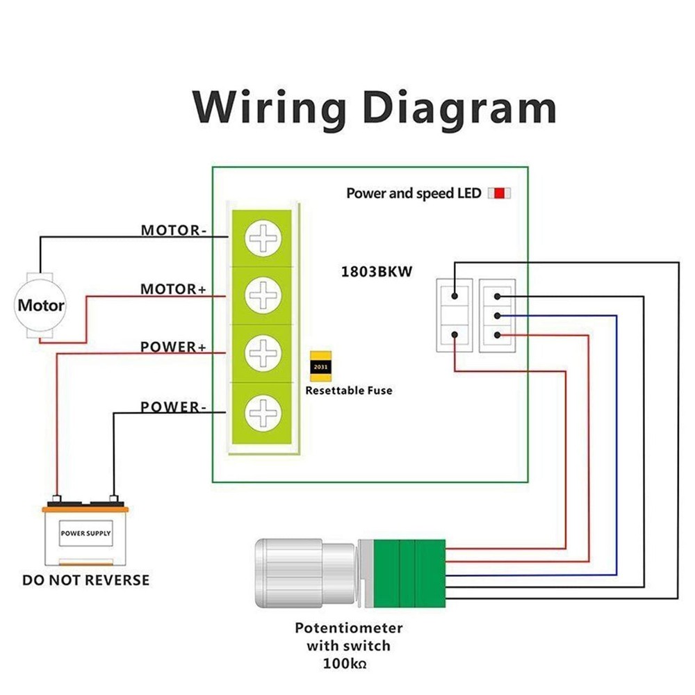 2X 6V 12V 2A 30W DC Motor Speed Controller PWM Adjustable Variable Driver Switch