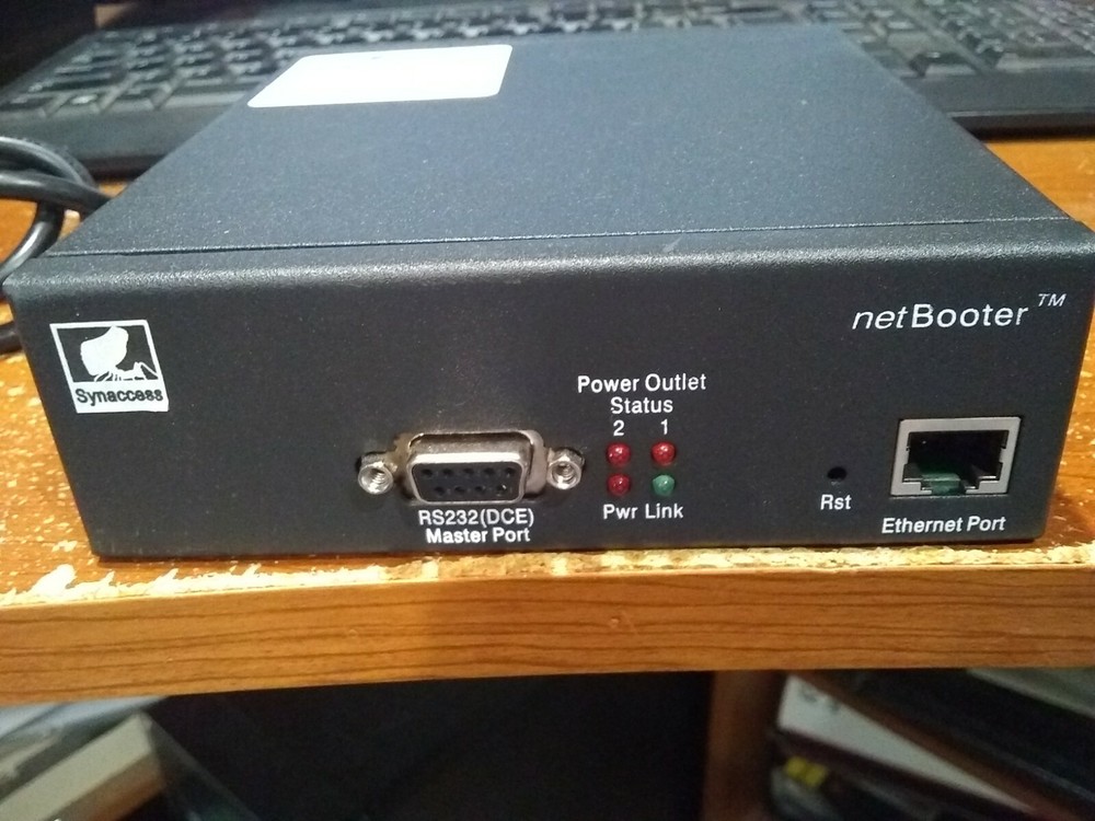 SYNACCESS NETBOOTER NP-02B IP NETWORK AC PWR SWITCH CONTROLLER "TEST WORK 100%"