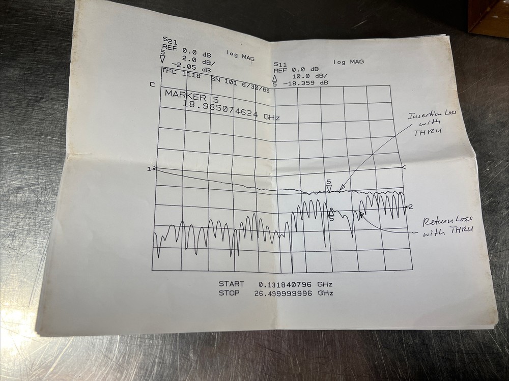 inter-continental microwave TFC-1118A Test Fixture