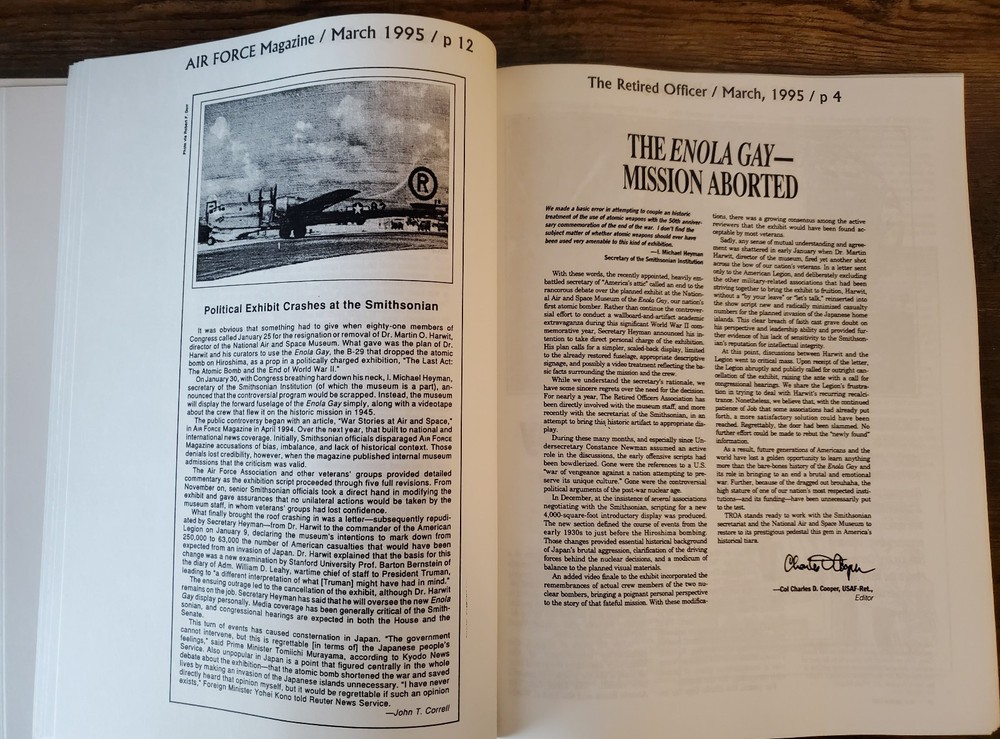 Enola Gay Coverage - 1995 - Softcover Air Force Association