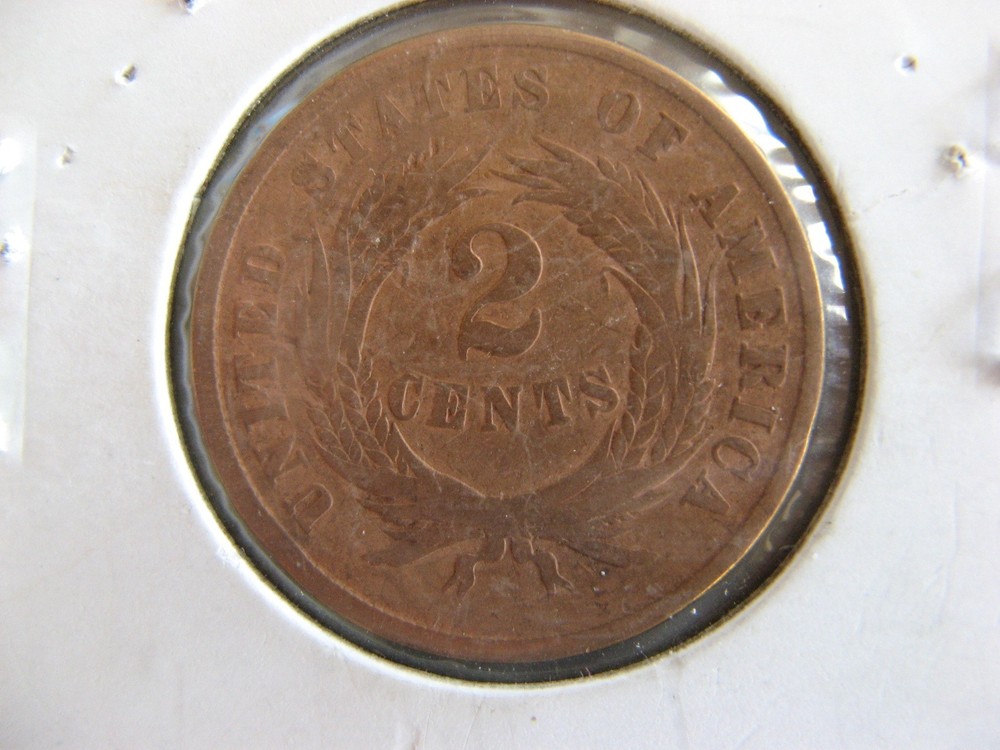 Vintage 1864 2 Cent Piece