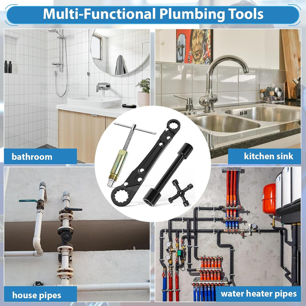 Plumbing Tools, Angle Stop Removal Tool with Compression Sleeve Puller Tool 1/2,