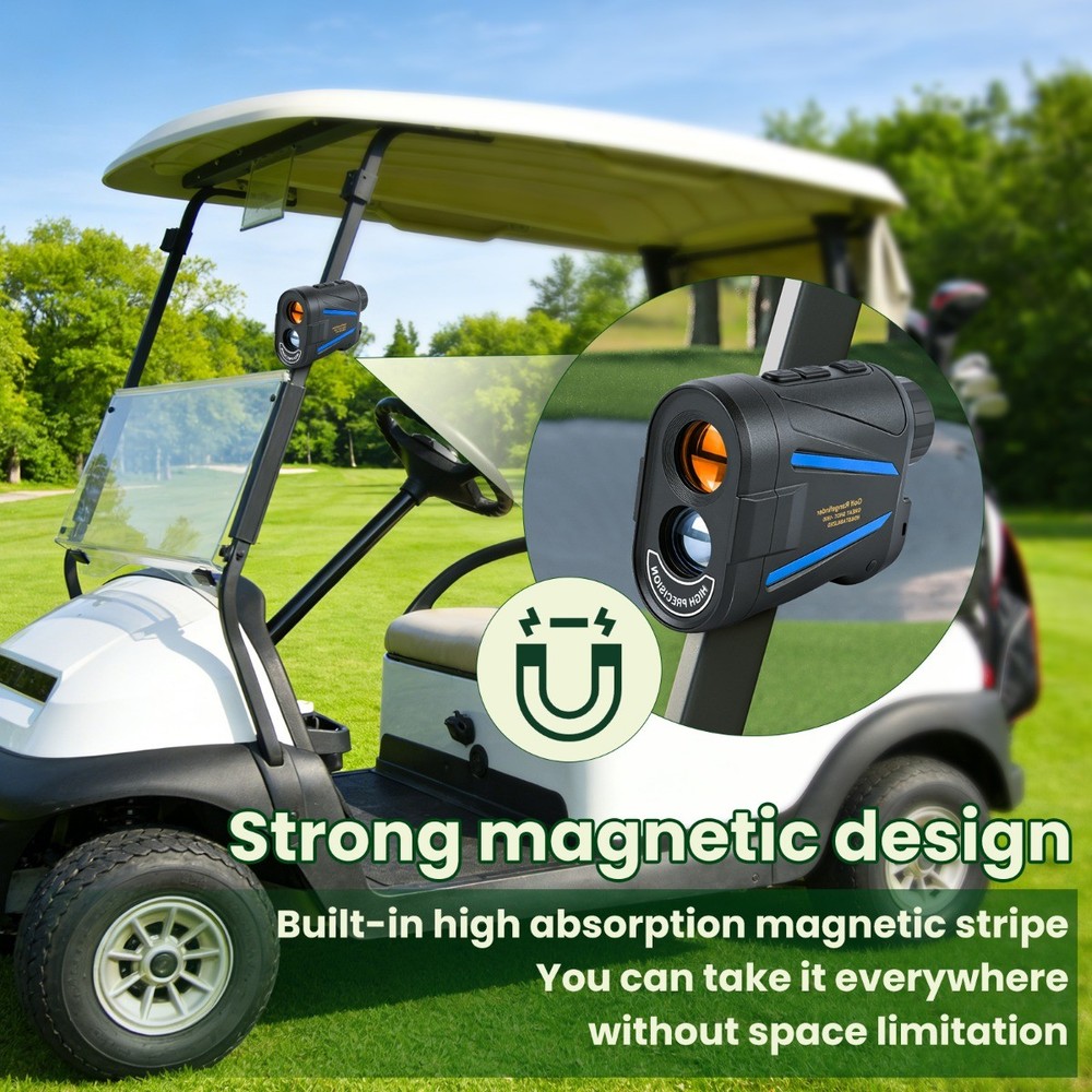 Laser Golf Rangefinder 6X Magnification 1200yd Range Slope Function for Golfing