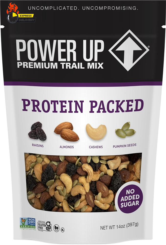 Premium Trail Mix - Protein Packed 14Oz, No Added Sugar, Made without Peanuts, G