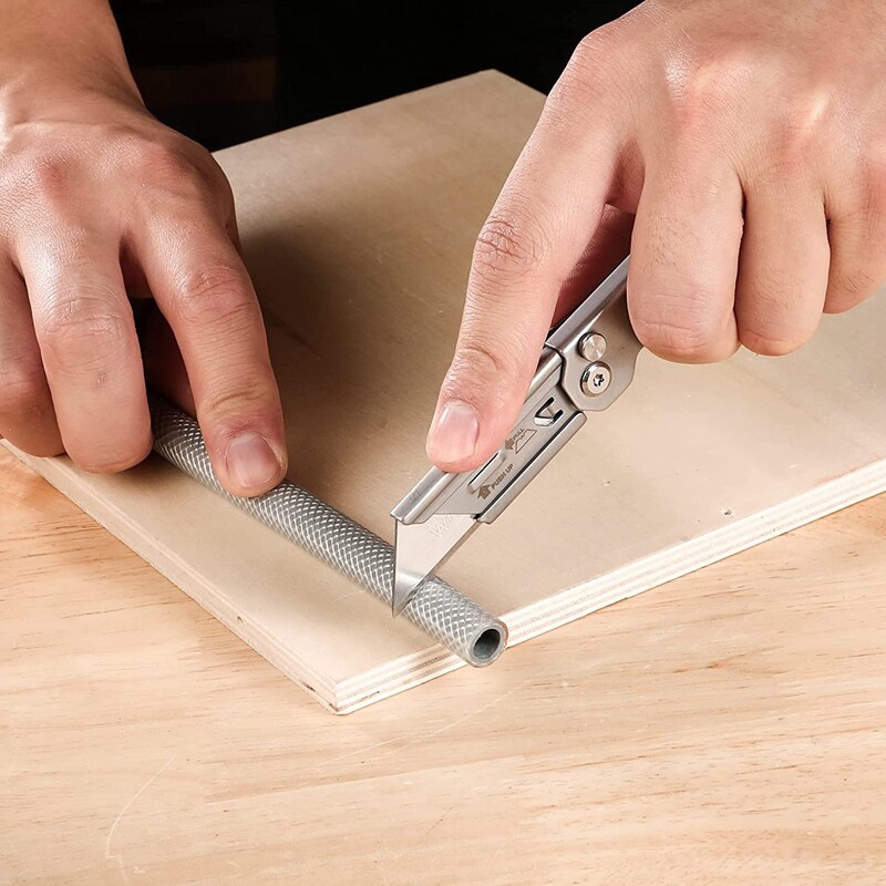 WORKPRO 3-Pack Folding Utility Knife Set EDC Box Cutter Knife Quick Change Blade