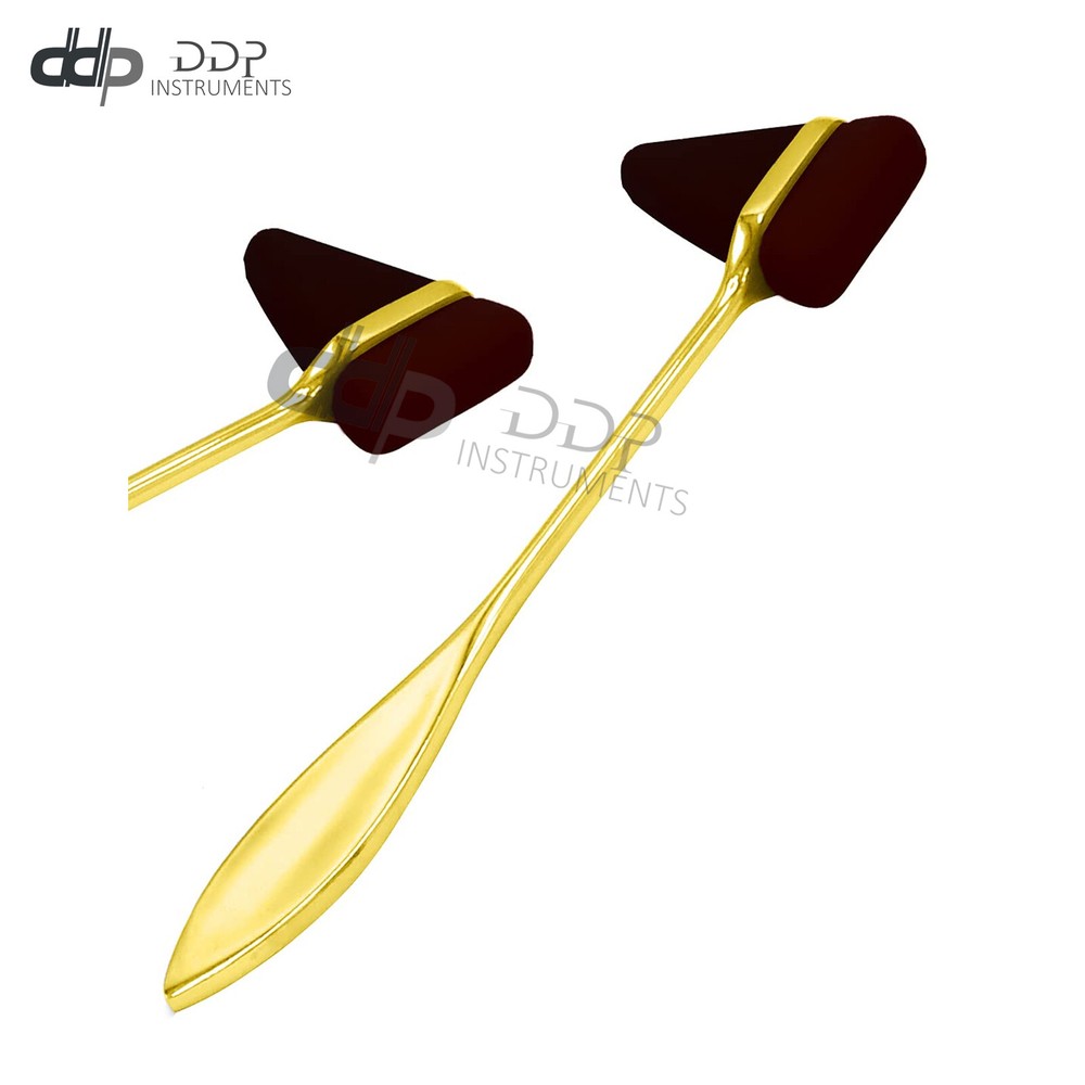 Gold Plated Black - Taylor Tomahawk Reflex Hammer for Examination