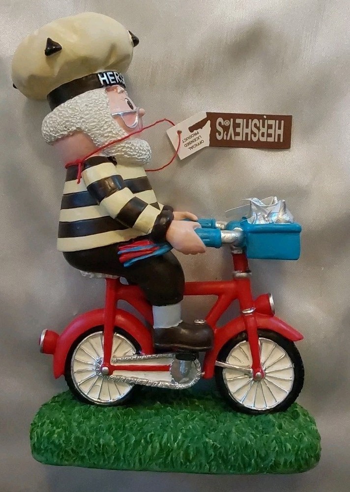 KURT ADLER 2003 HERSHEYS ELF ON BICYCLE