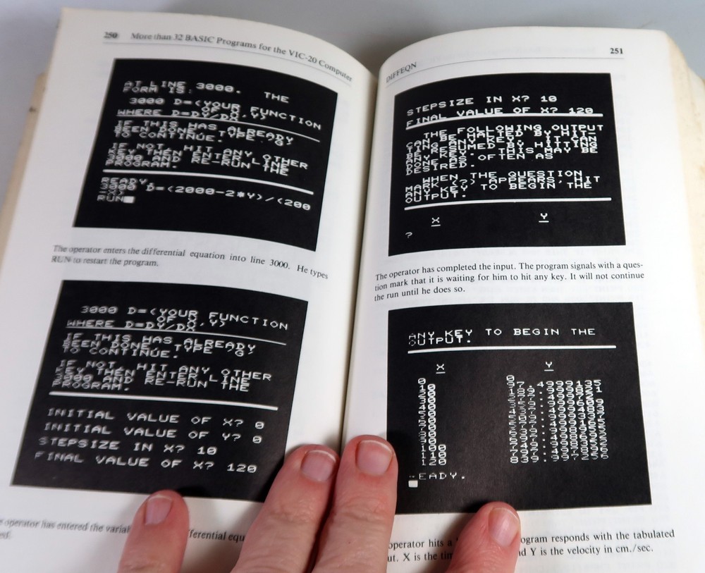 More Than 32 Basic Programs for VIC-20 1983 Computer Book Vintage