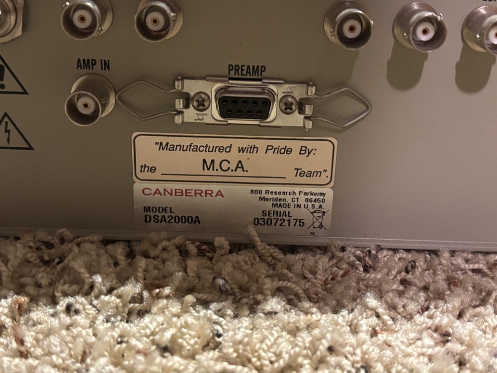 DSA 2000 Canberra Multichannel Analyzer Digital Spectrum Analyzer