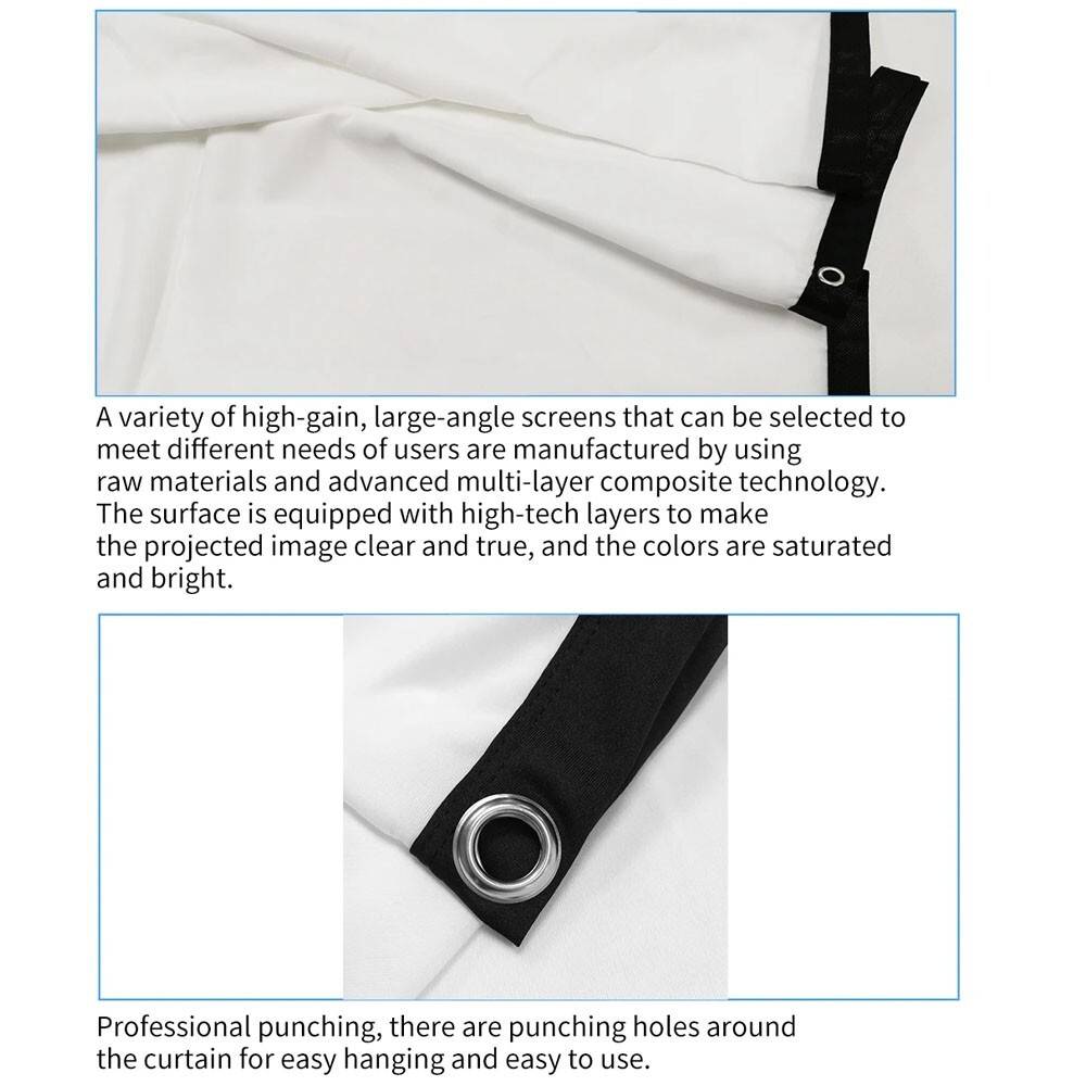 High definition projection screen, home projection 4k ultra high definition