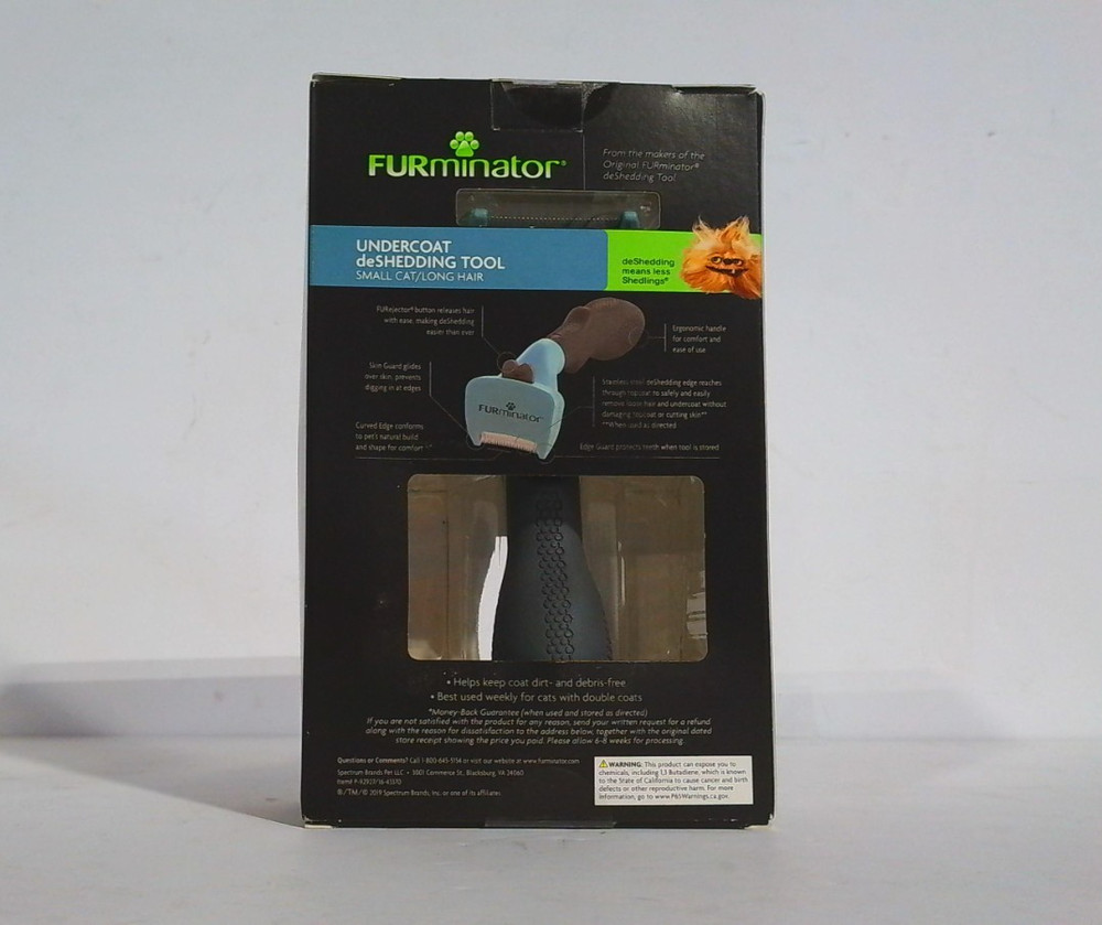 FURminator Undercoat Deshedding Tool, SMALL Cat, Long Hair -