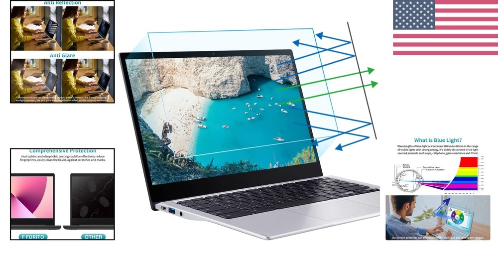 14-Inch Scratch-Resistant Anti-Glare Screen Protector - 2 Pack for Acer Laptops