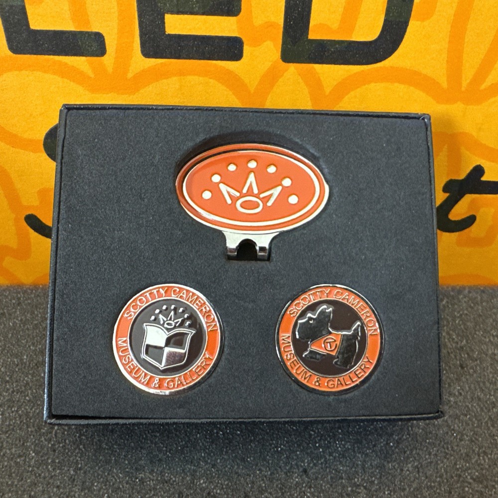 Scotty Cameron 2007 Museum & Gallery Hat Clip Set - New