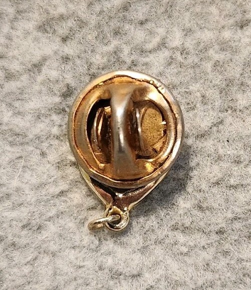 Heart Shaped Silver Tone Pin