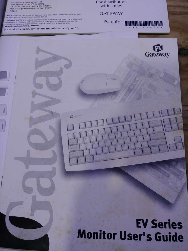 Gateway Computer User Guide EV 910 Using your PC System Restore LOT MAKE OFFER