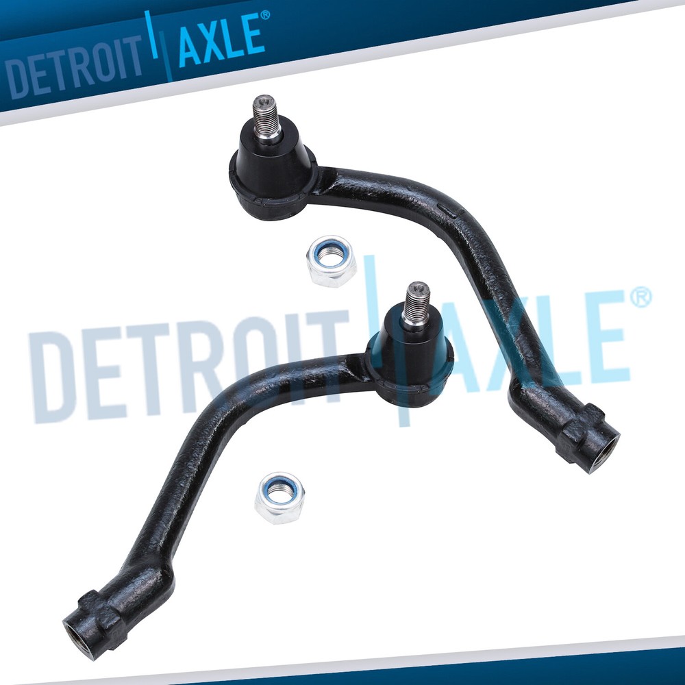 Pair Front Outer Tierod End Set for 2006 2007 Hyundai Azera / 06-2008 Sonata