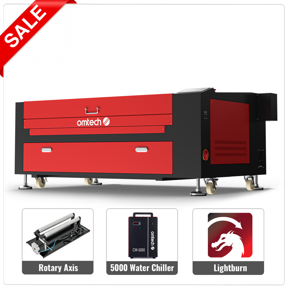 OMTech AF2440-100E 100W CO2 Laser Engraver Cutter with Basic Accessories A