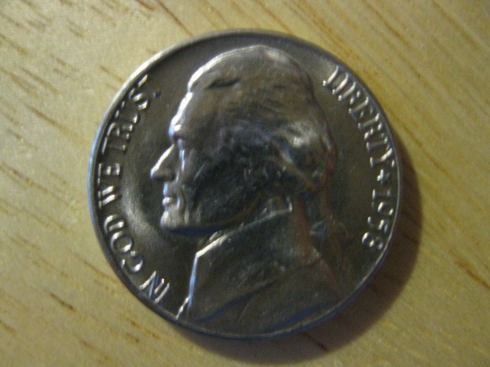 1958 D Jefferson Nickel Gem BU!
