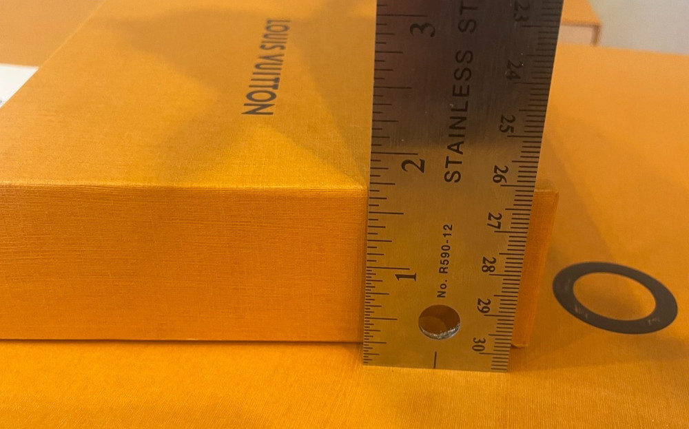 Authentic Louis Vuitton Gift Box Empty 6 x 5 x 1.75 + Ribbon